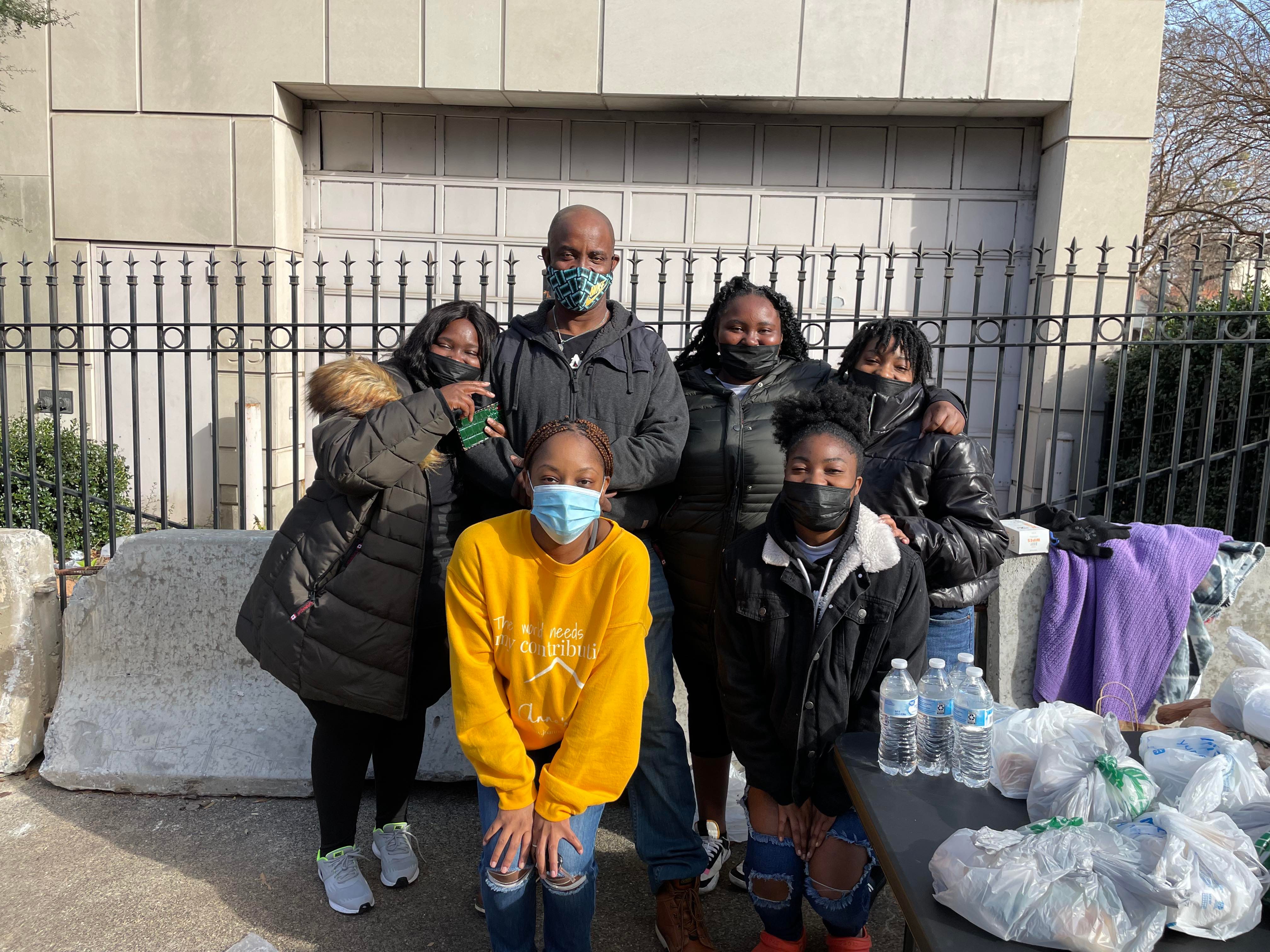 The Jo-Anne's House volunteer team gathered together at the outreach