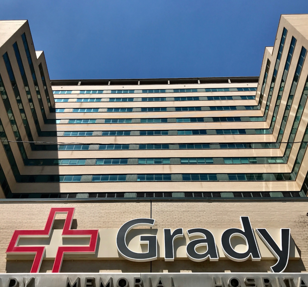 Grady Memorial Hospital building in Atlanta