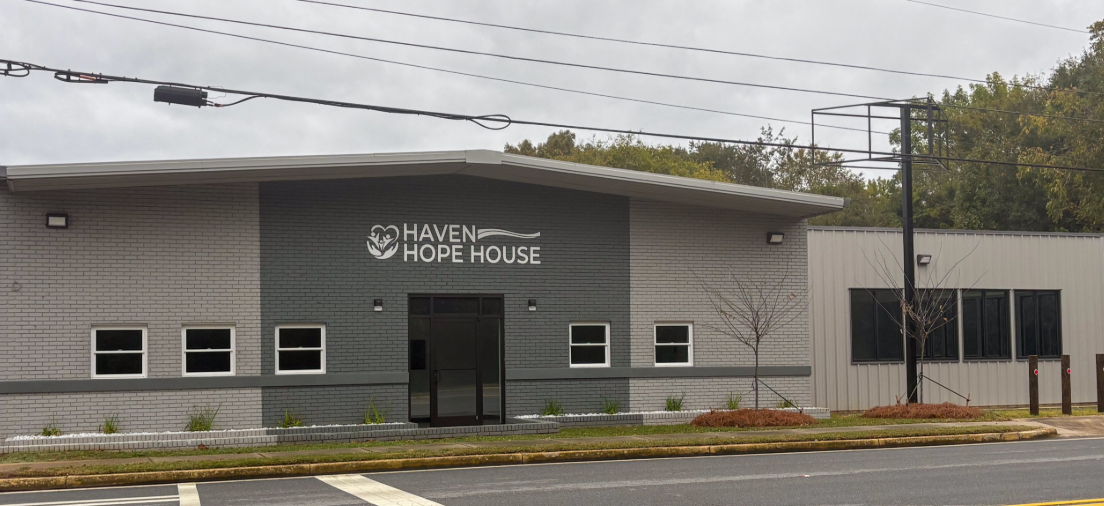 The Haven Hope House building in Warner Robins, Georgia